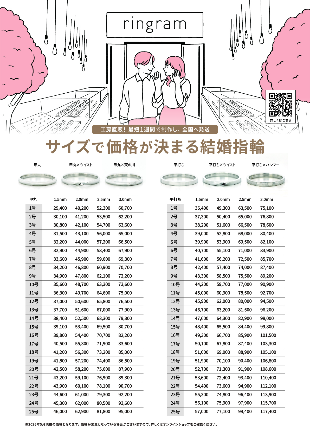 価格表