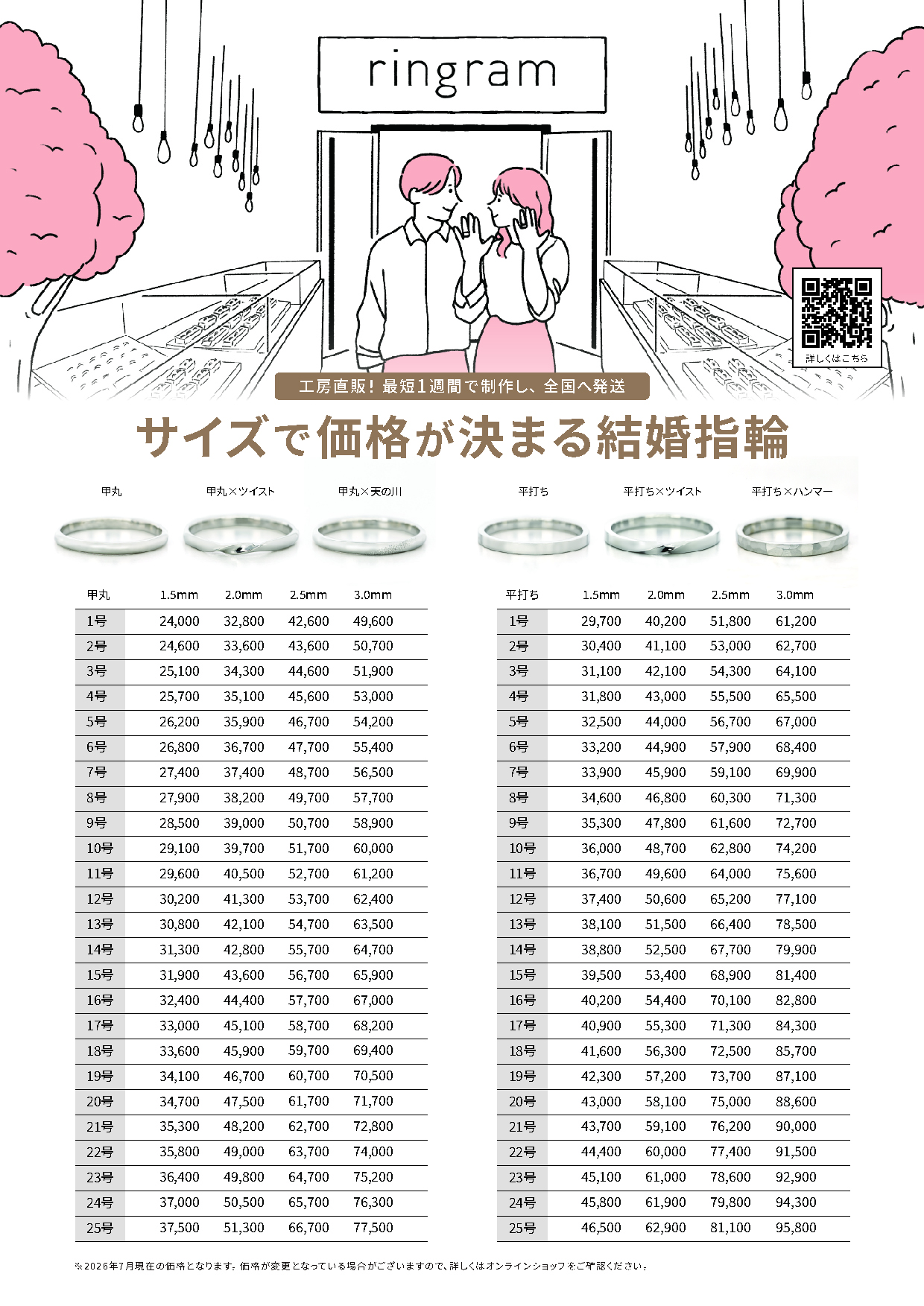 価格表
