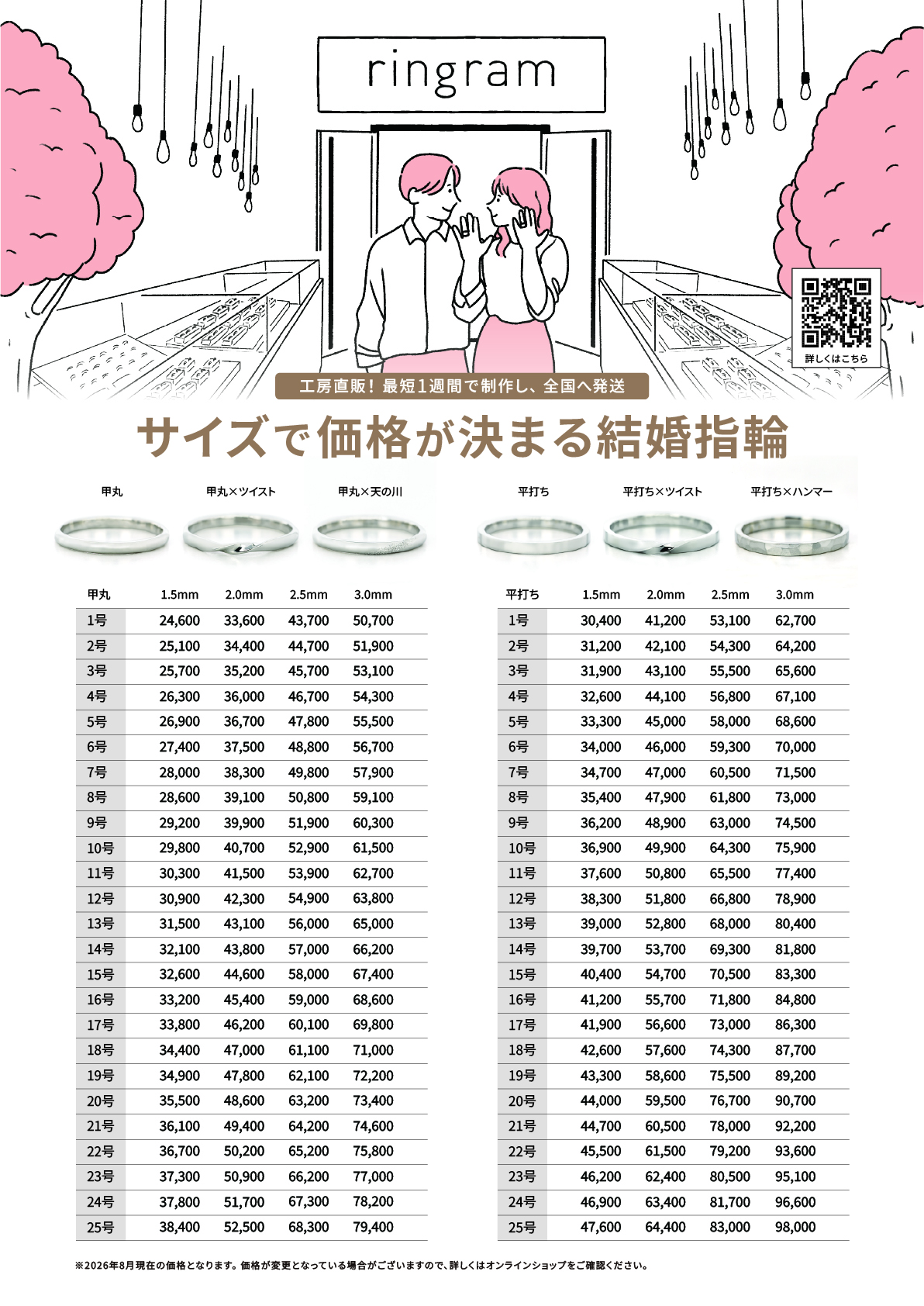 価格表